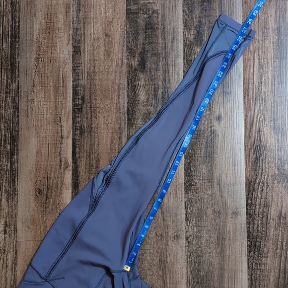 LULULEMON Sculpt It Tight 'Greyvy' (Purple-ish?) Semi-Sheer Panels Hi-Rise Sz 8 - Picture 11 of 12